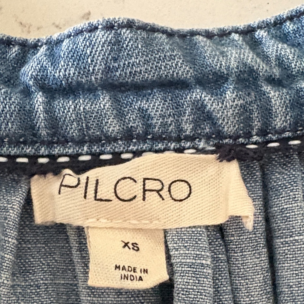 Pilcro Denim Blue Blouse - Picture 2 of 3